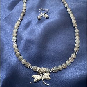 Natural LABRODITE… Faceted, silver jump rings., earrings included